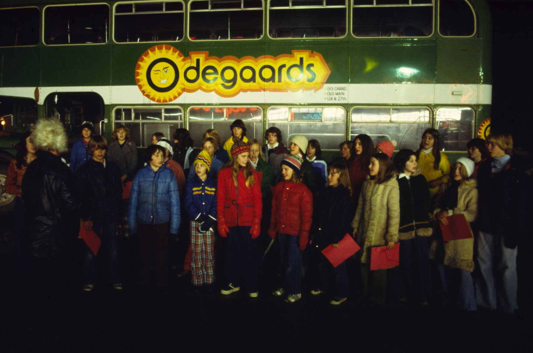 Carolers at West Park Plaza, December 15, 1977